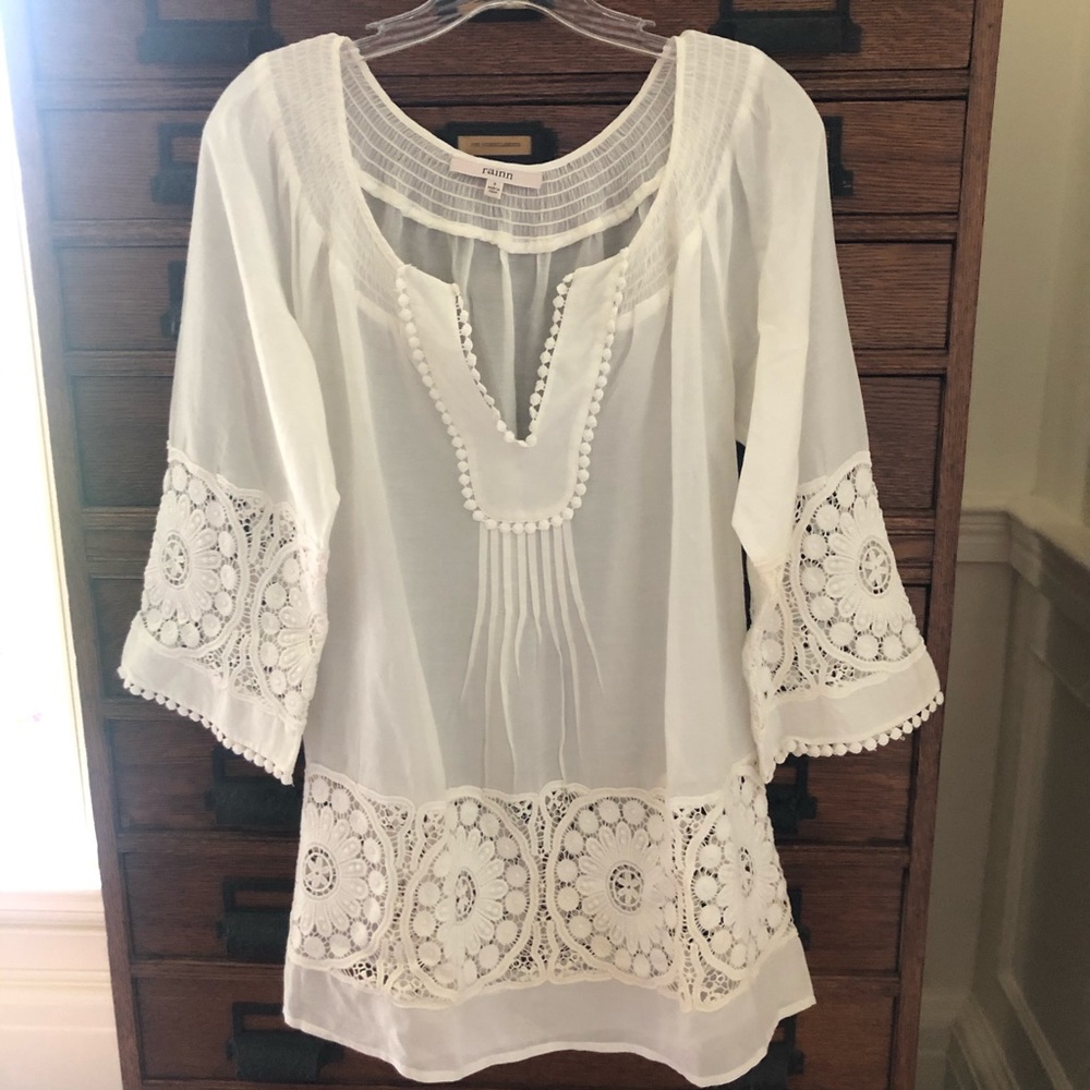 Anthro eyelet top